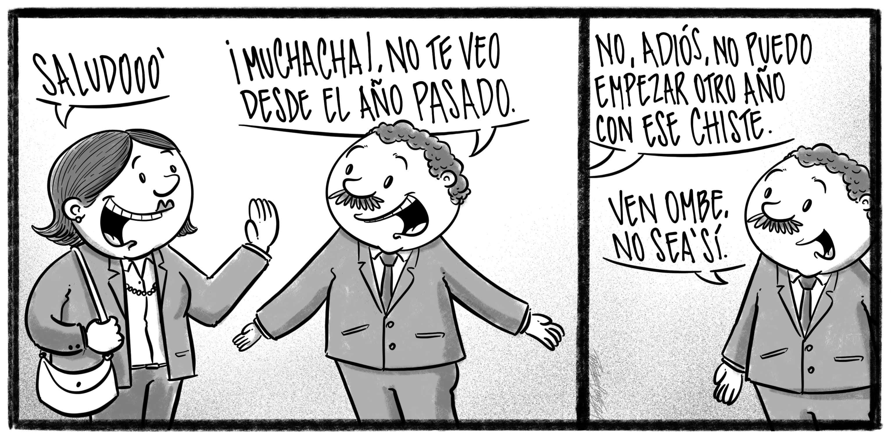 Caricatura de Noticiero Poteleche 2 enero 2024