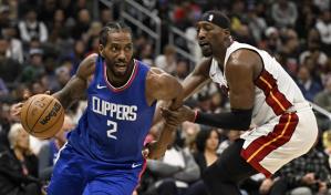 Leonard llega a 13.000 puntos en su carrera y los Clippers vencen 121-104 a Miami
