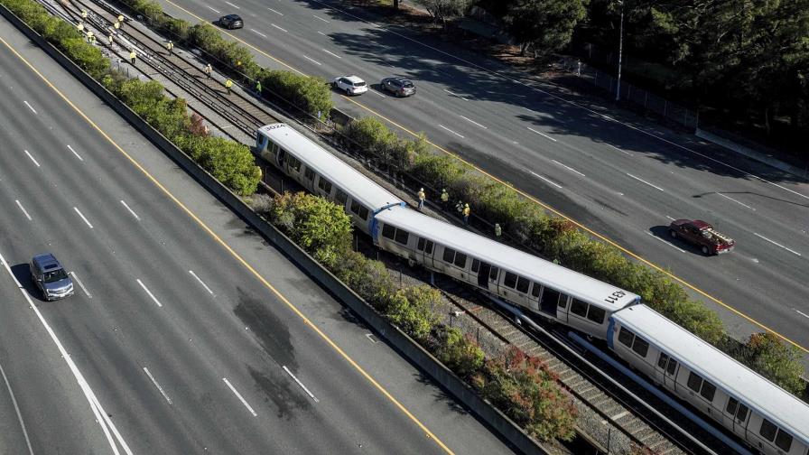 Tren se descarrila e incendia cerca de San Francisco y deja varios heridos Tren se descarrila e incendia cerca de San Francisco y deja varios heridos