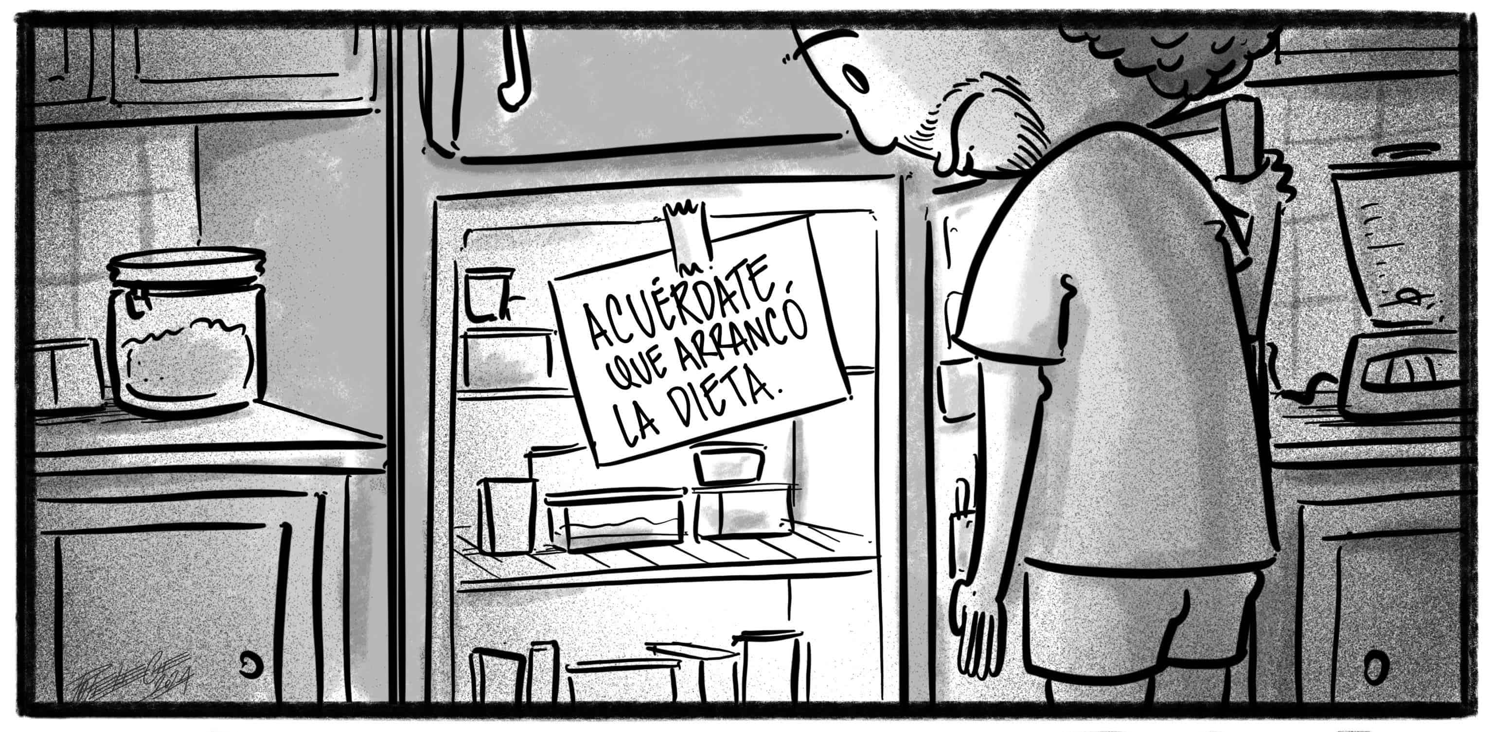 Caricatura de Noticiero Poteleche 3 enero 2024