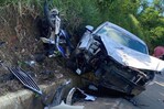 Choque en carretera Miches-Bávaro deja dos personas gravemente heridas Choque en carretera Miches-Bávaro deja dos personas gravemente heridas