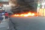 Video | Residentes de El Abanico de Herrera queman gomas en protesta por falta de agua