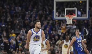 Curry logra 36 puntos y Warriors se imponen 121-115 a Magic