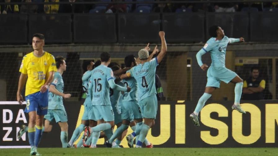Barcelona saca una agónica victoria ante Las Palmas y es tercero en solitario