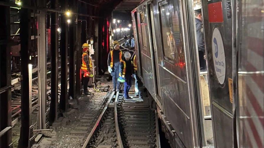 Una mujer es golpeada en la cara y otro tirado a las vías del metro en dos ataques en el tren NY