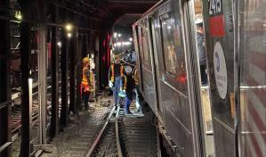 Al menos 14 heridos tras el descarrilamiento de un tren del metro de Nueva York
