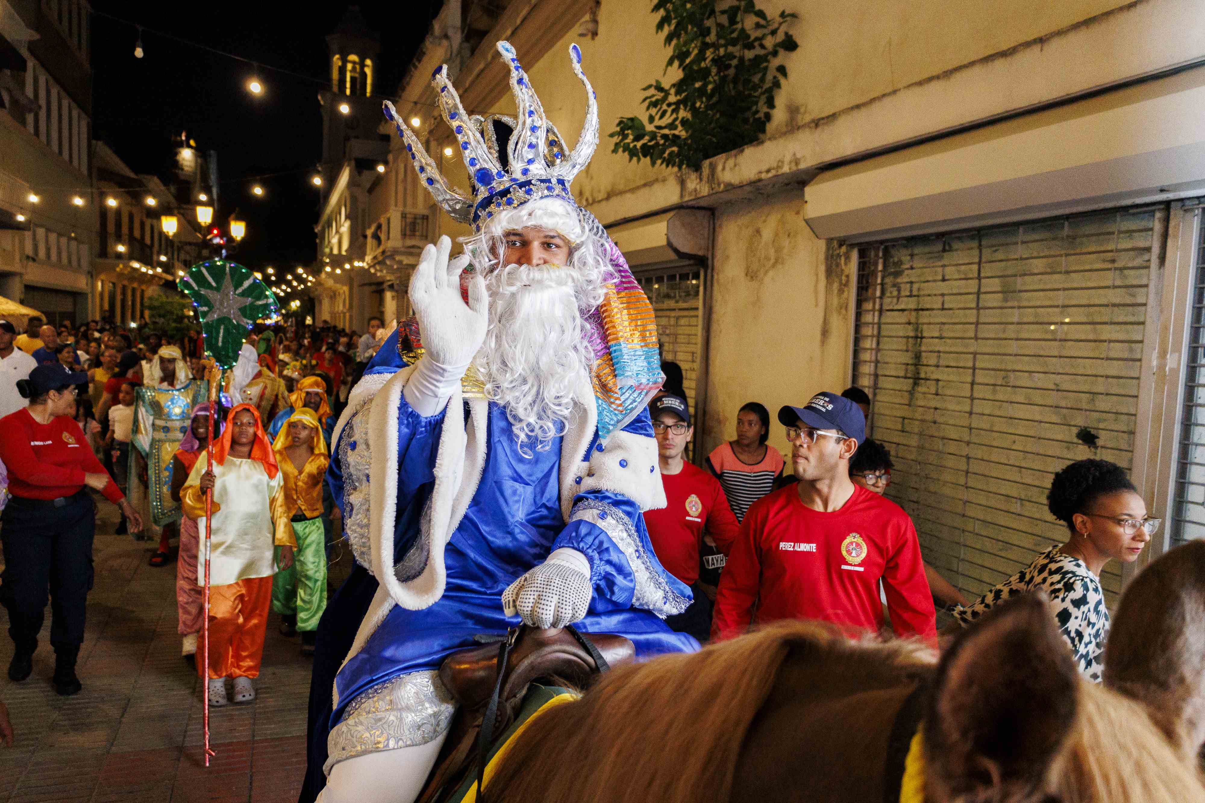 Melchor, Gaspar y Baltasar encabezaron la procesión.