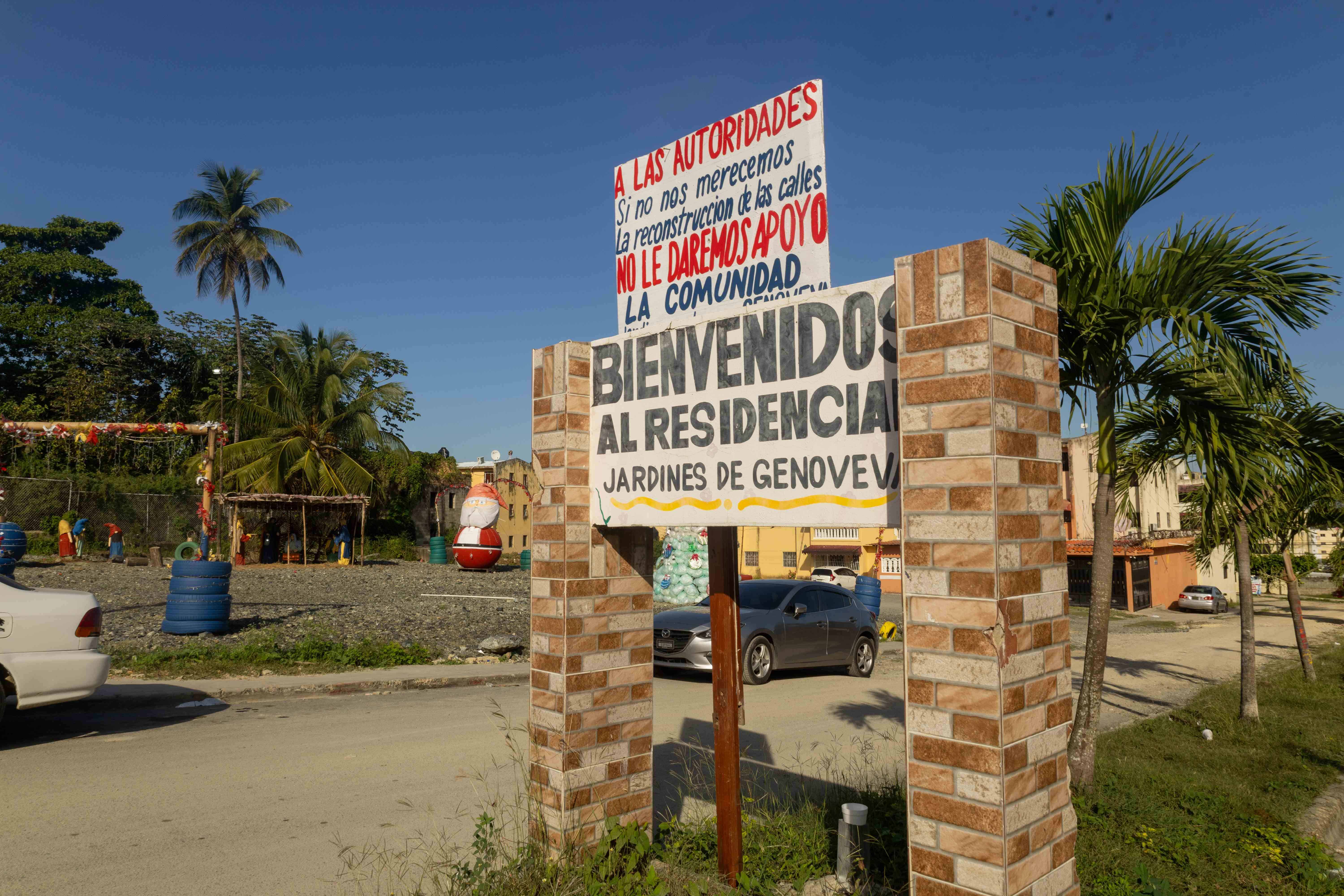 Entrada del residencial 