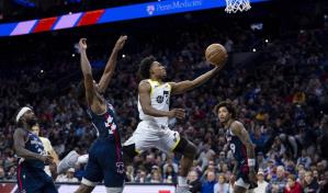 Markkanen y Sexton logran doble doble para guiar a Utah a la victoria sobre 76ers