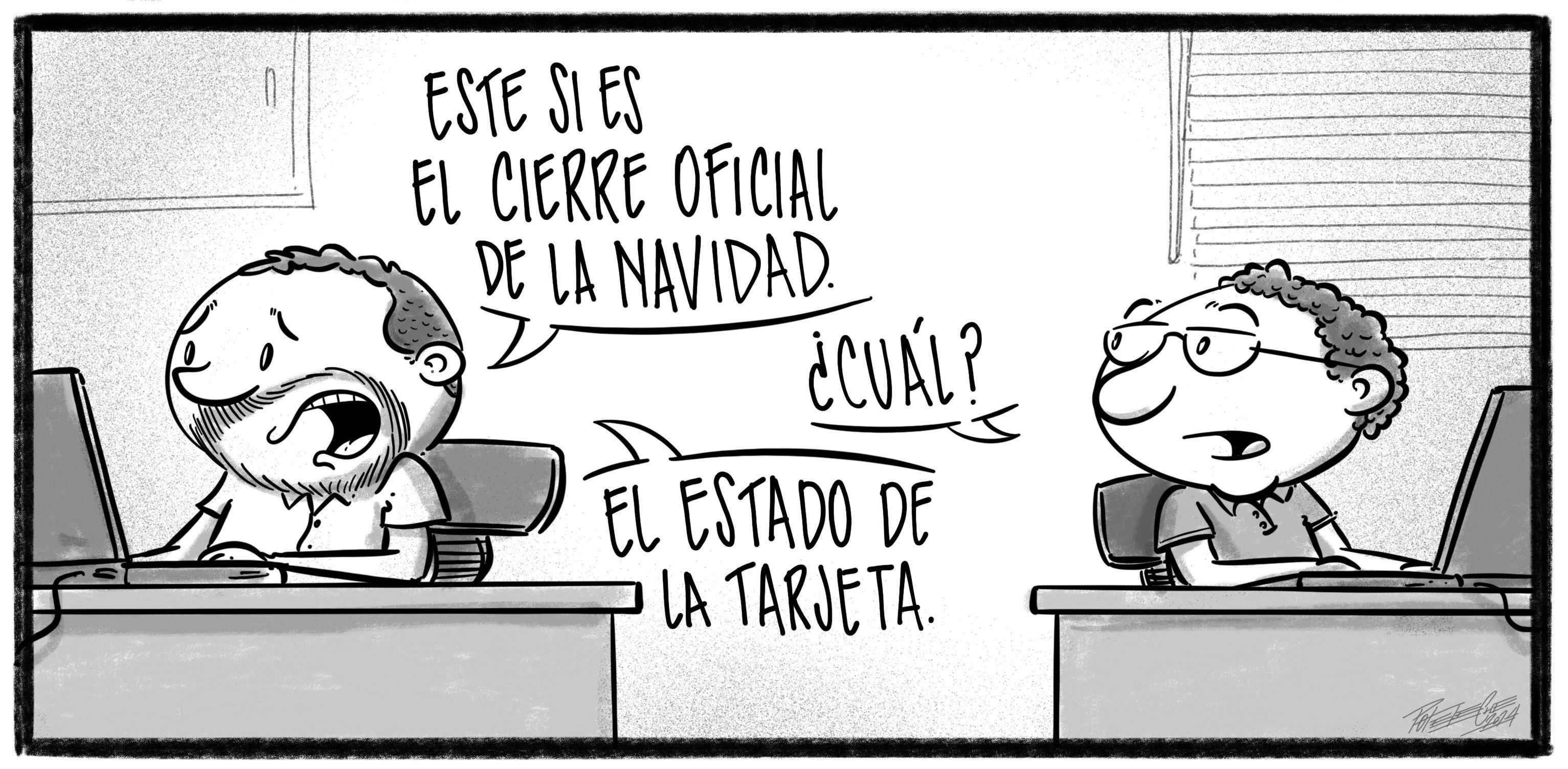 Caricatura de Noticiero Poteleche 9 enero 2024