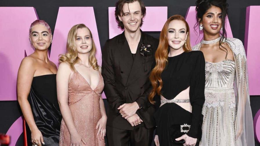 Lohan, Rapp y Rice asisten a la premiere de la nueva "Mean Girls"