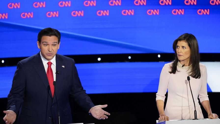 Haley y DeSantis arremeten contra el historial del otro durante el debate presidencial republicano