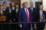 Trump reclama su inocencia antes de ser interrumpido por el juez Trump reclama su inocencia antes de ser interrumpido por el juez