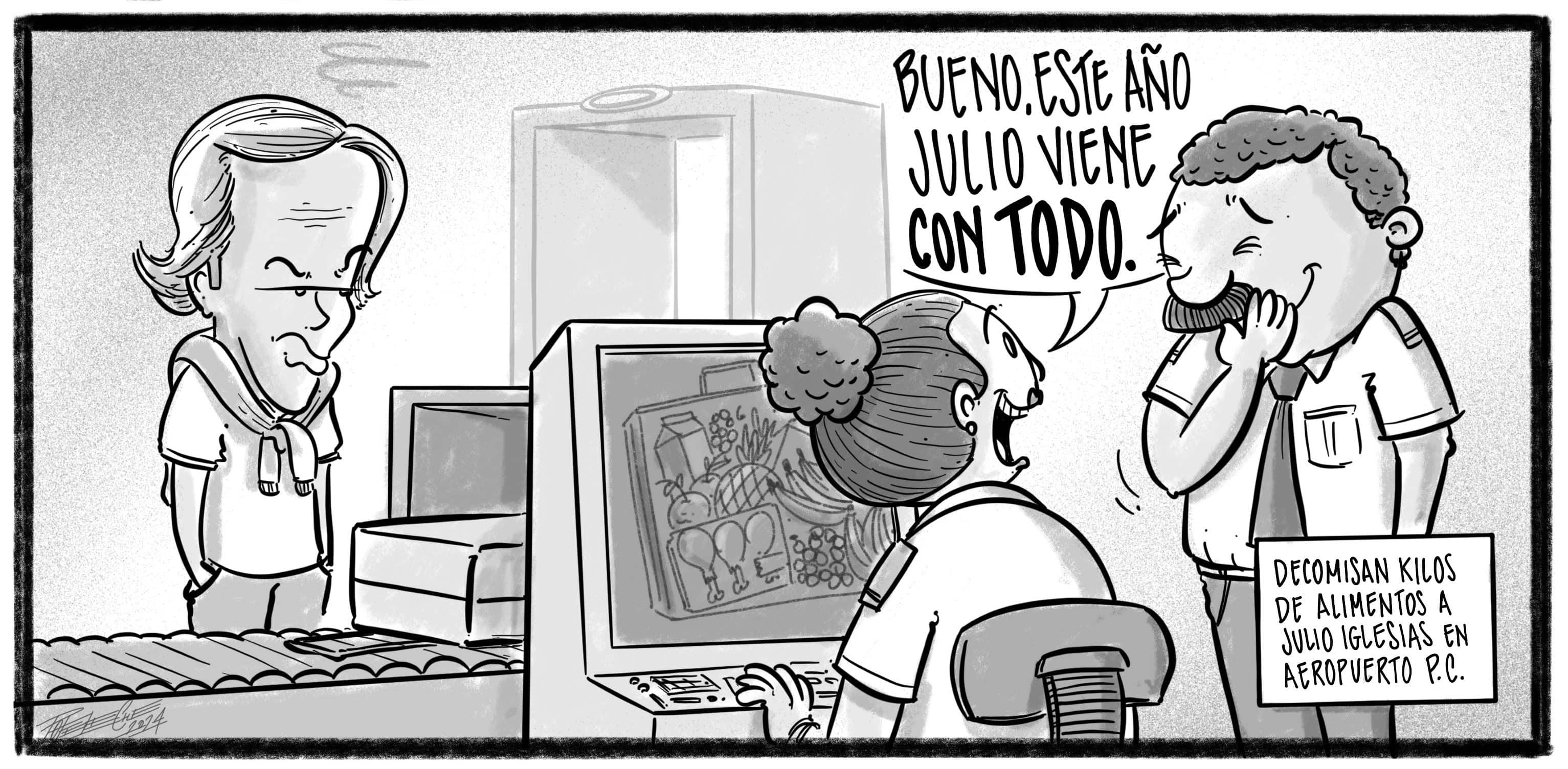 Caricatura de Noticiero Poteleche 13 enero 2024