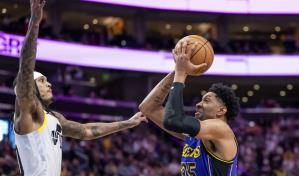 Jazz vence a Lakers 132-123 y extiende su racha de triunfos a cinco