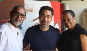 Inmortalización de Magalie Adolphe Racine a través del talento de Oscar Abreu