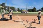 Edesur electrifica e ilumina estadio de softbol Rafael Segura, en Comendador, Elías Piña