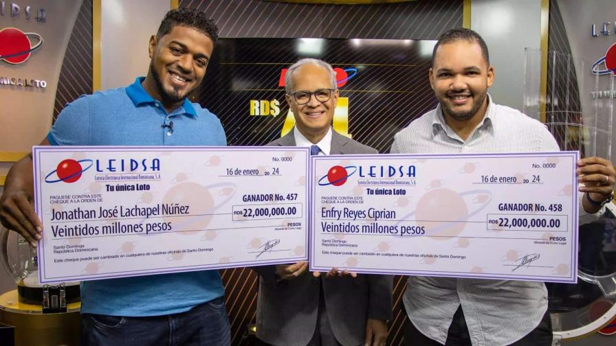 Leidsa entrega 44 millones a jóvenes ganadores del loto