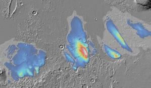 Mars Express analiza capas de hielo bajo el ecuador de Marte, claves para futuras misiones