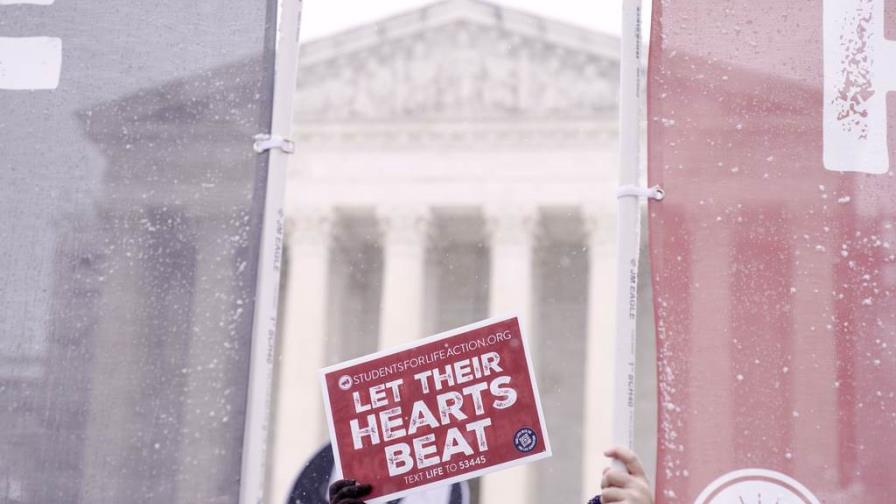 Miles de activistas antiaborto participan bajo la nieve en su anual marcha en Washington