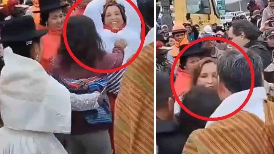 La presidenta de Perú es agredida y zarandeada durante una visita a la región de Ayacucho