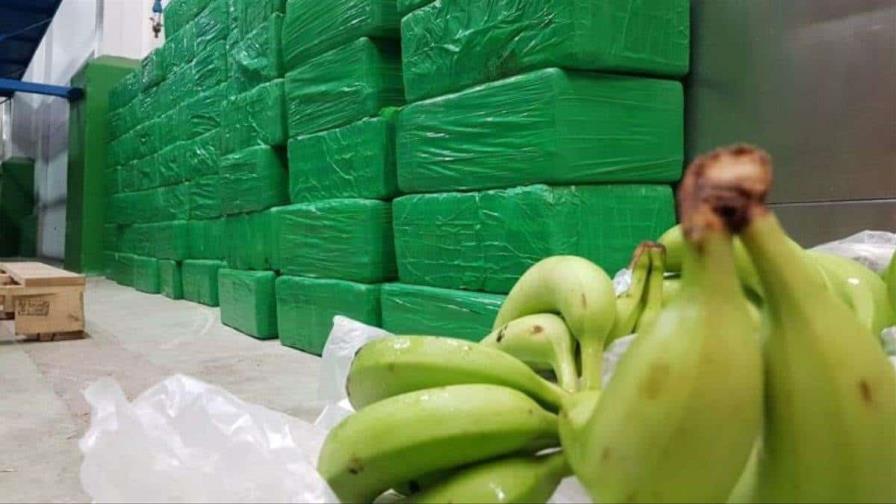 Ecuador decomisa más de 100 kilos de cocaína entre cajas de banano con destino a Bélgica