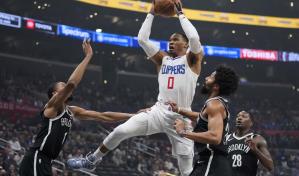Leonard anota 14 puntos en 5 minutos; Clippers remontan d&eacute;ficit de 18 y sorprenden a Nets