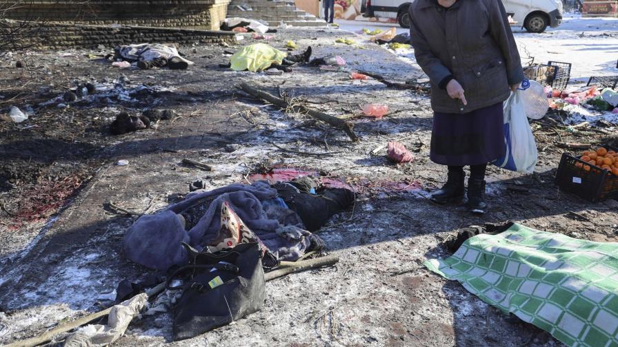La ONU deplora el ataque ucraniano en un mercado de Donetsk, que causó al menos 25 muertos