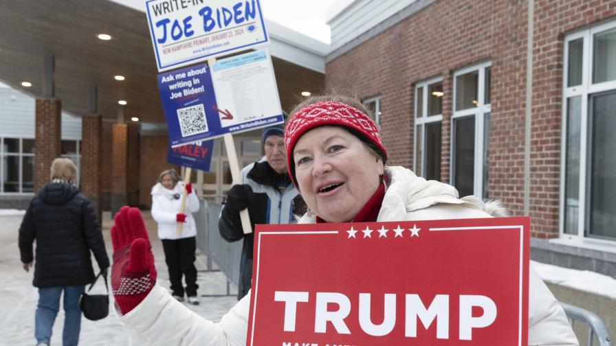 Trump busca victoria en Nueva Hampshire contra Haley, la única importante rival que le queda