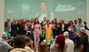 Isha Cabrera lanza candidatura como diputada de Ultramar por el partido Fuerza del Pueblo
