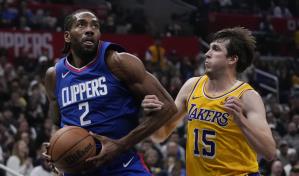 Triple doble de Leonard le da a Clippers triunfo sobre Lakers sin LeBron