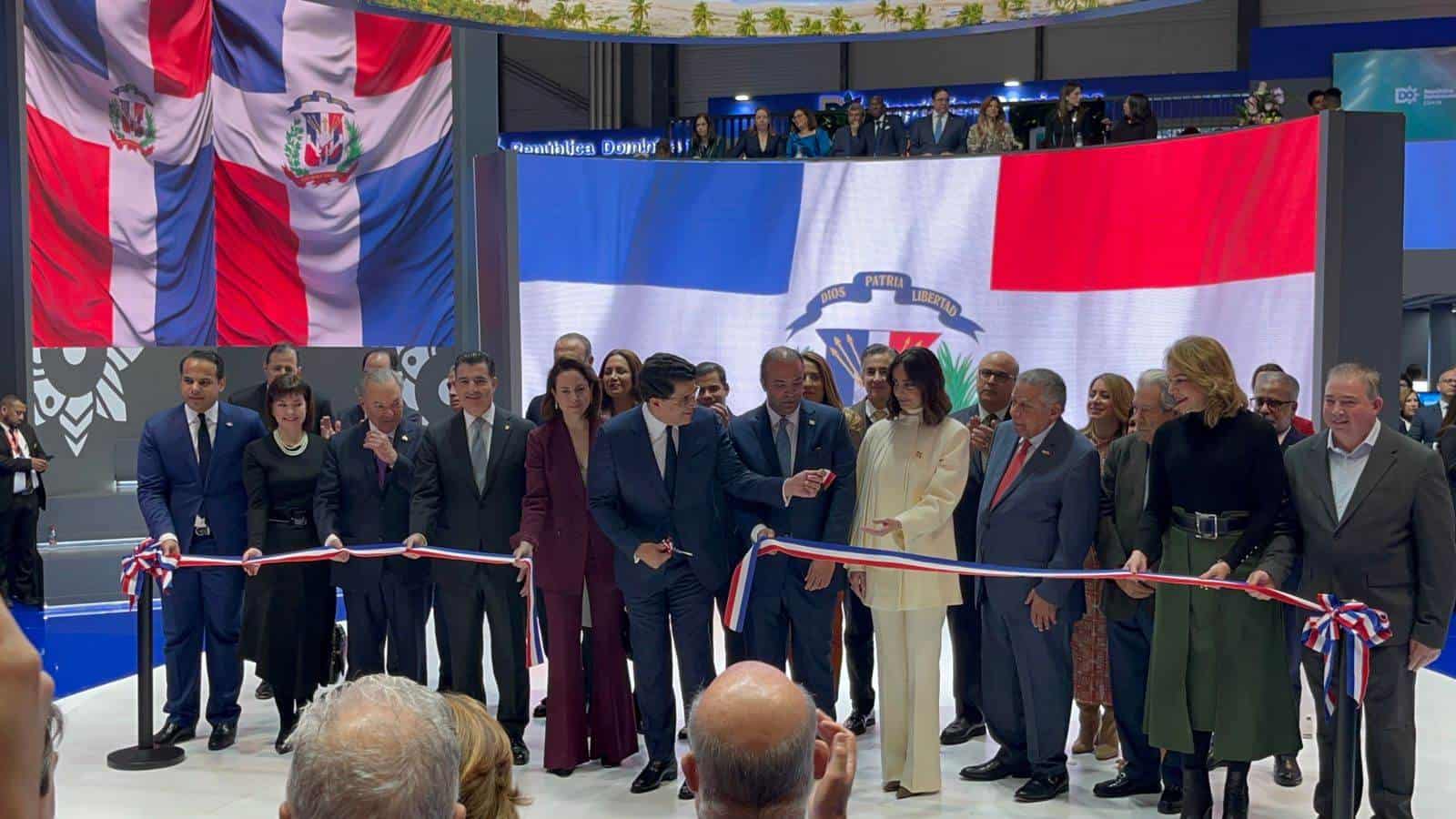 Inauguración del estand dominicano en Fitur 2024.