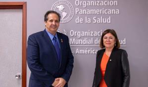 Nuevo ministro de Salud Pública visita instalaciones de la Organización Panamericana de la Salud