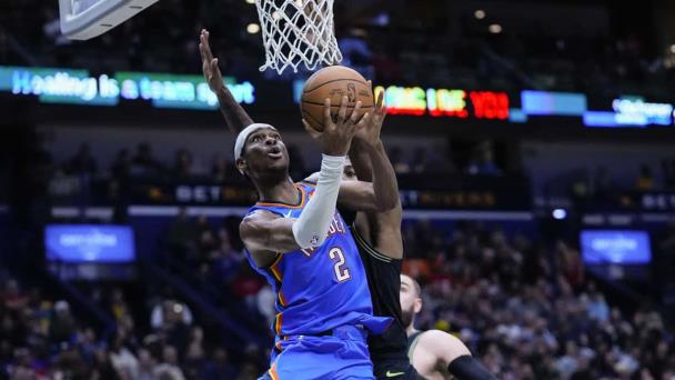 Gilgeous-Alexander logra 31 puntos para ayudar a Thunder a vencer a Pelicans
