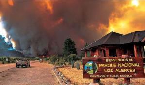 Grave incendio en el argentino Parque Nacional Los Alerces, Patrimonio Mundial de Unesco