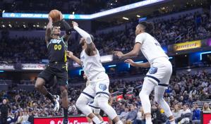 Con 24 puntos de Bennedict Mathurin, Pacers superan 116-110 a Grizzlies