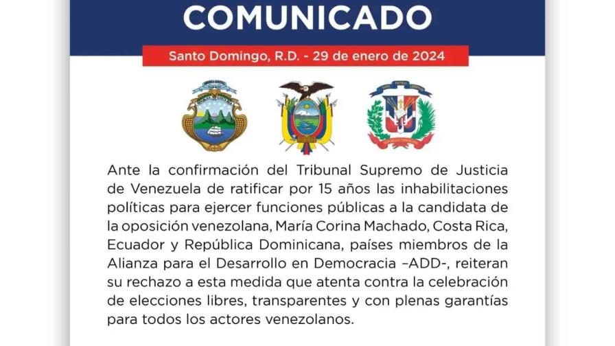República Dominicana rechaza medidas contra electores en Venezuela