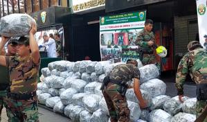 Perú incauta 7,2 toneladas de cocaína destinada a Bélgica