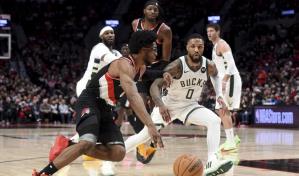 Blazers estropean regreso de Lillard a Portland al superar 119-116 a Bucks