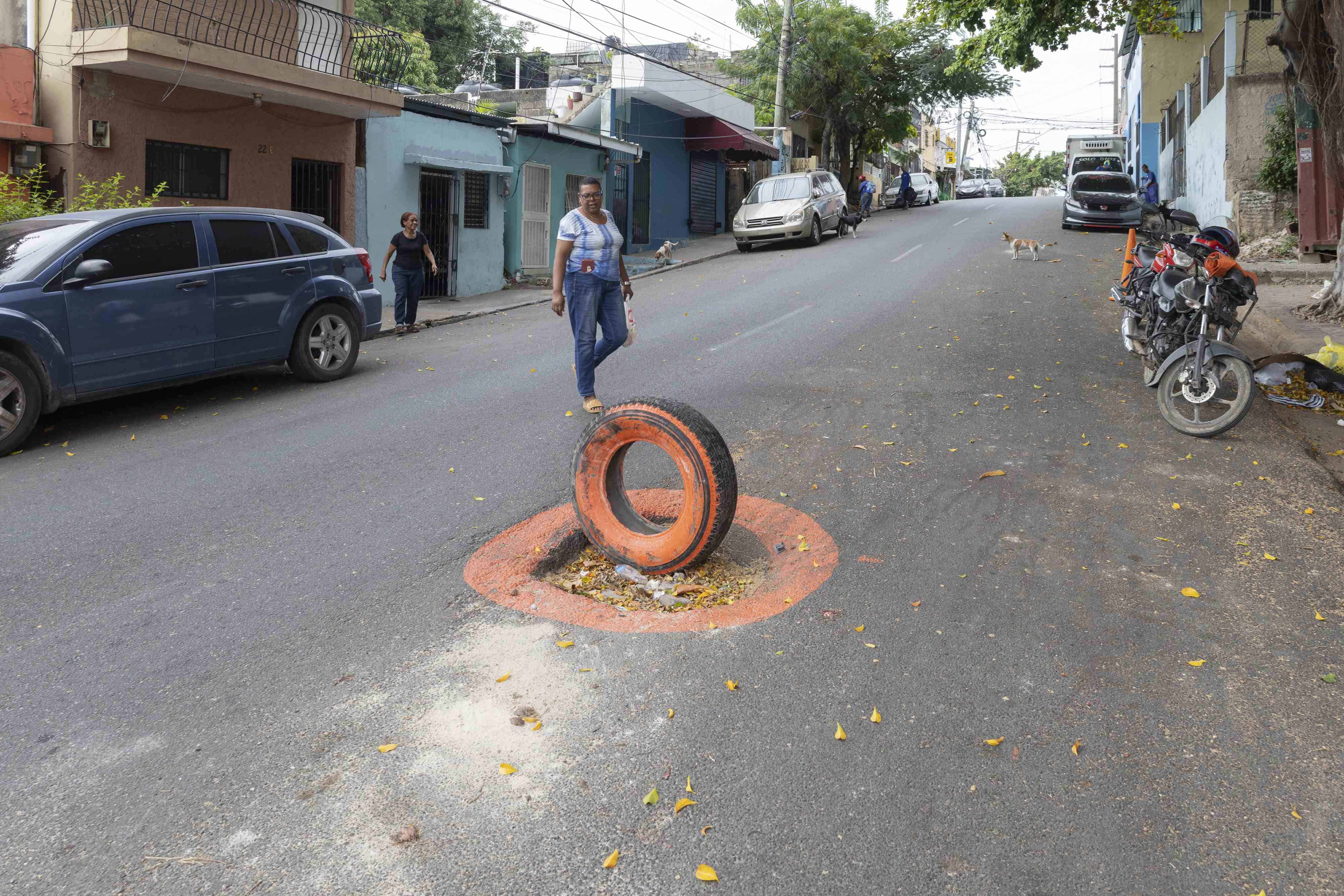 Hoyo en la calle Benito