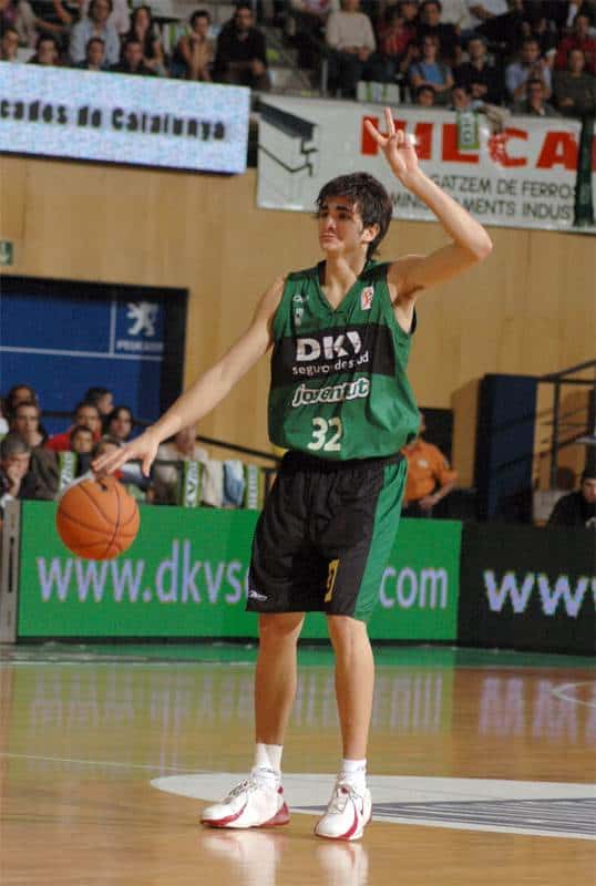 Rubio debutó en la ACB, liga profesional española, con tan solo 14 años