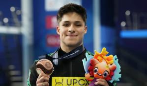 Osmar Olvera conquista medalla de bronce en trampolín de 3 metros del Mundial de Natación