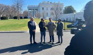 Transmisión histórica del programa de televisión El Show de Mediodía desde la Casa Blanca