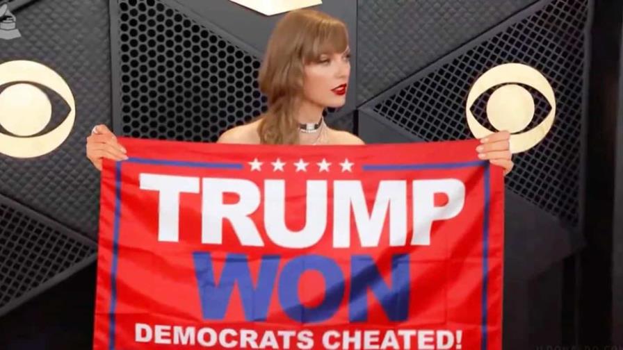 Un video de Taylor Swift sosteniendo un letrero en favor de Trump está manipulado