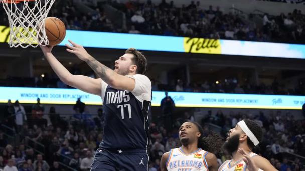 Doncic brilla con 32 puntos y los Mavericks de Dallas superan al Thunder