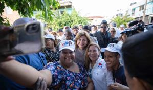 Vicepresidenta da espaldarazo a Carolina Mejía en víspera del cierre de la campaña