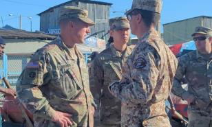 Comitiva de soldados de EE.UU. visita la zona fronteriza en Dajabón