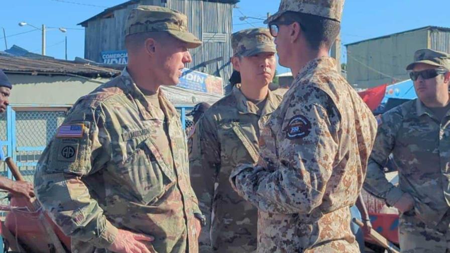 Comitiva de soldados de EE.UU. visita la zona fronteriza en Dajabón