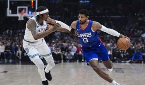 Towns, Edwards guían remontada de Wolves para superar a Clippers 121-100