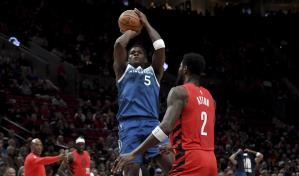 Edwards produce 41 puntos y Timberwolves ganan a Trail Blazers